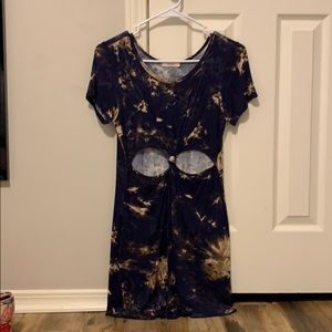 marble print dress